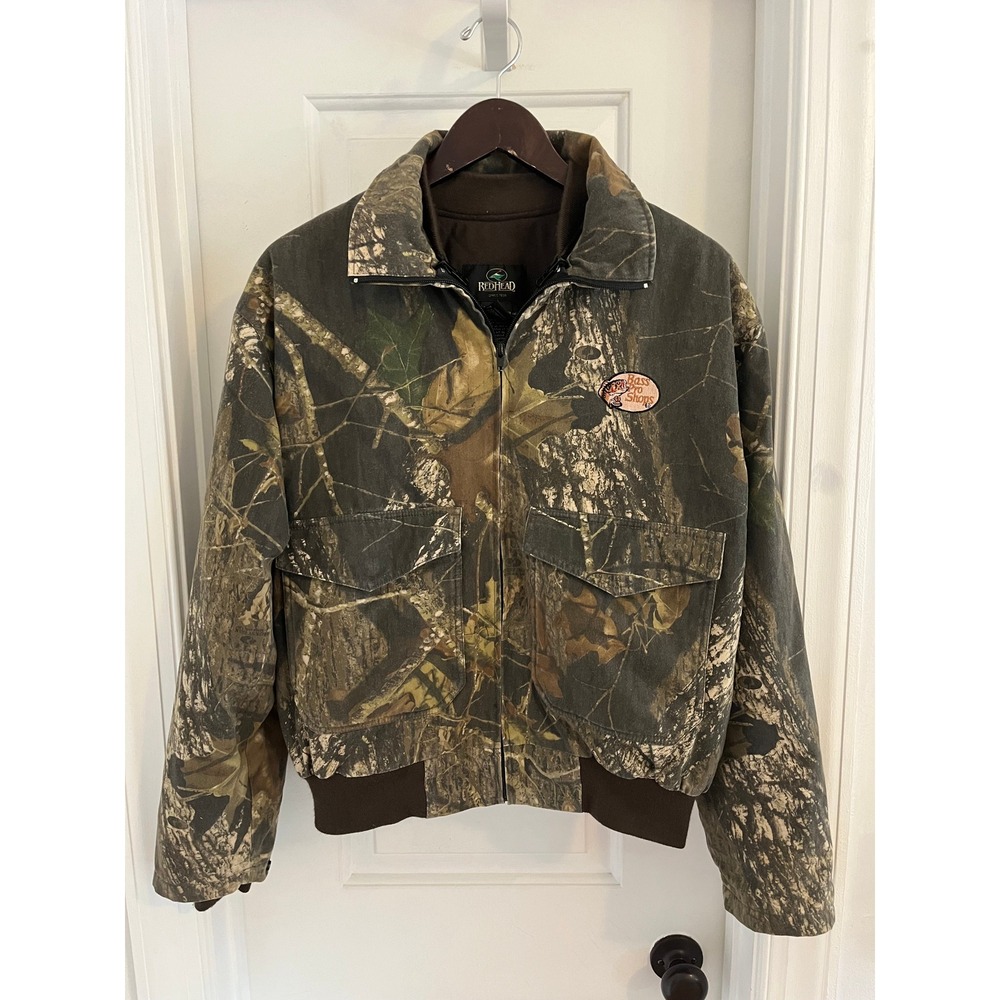 Redhead‎ Bass Pro Shops Camo Bomber Jacket